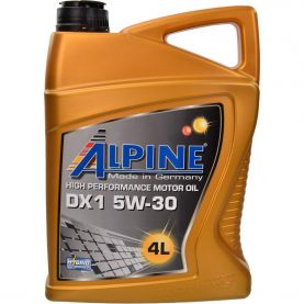 Автомобильное моторное масло Alpine DX1 5W-30 4л