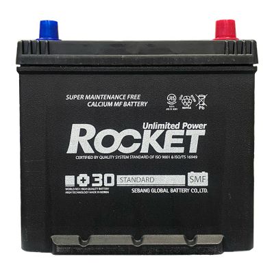 Автомобільний акумулятор ROCKET Japan 6СТ-60Ah АзЕ ASIA 520A (CCA) SMF 65D23L