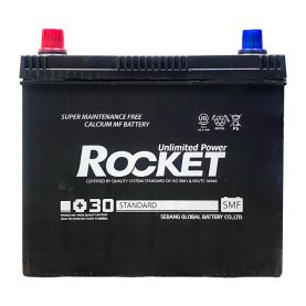 Автомобильный аккумулятор ROCKET Japan 6СТ-45Ah Аз 430A (CCA) SMF 55B24RS