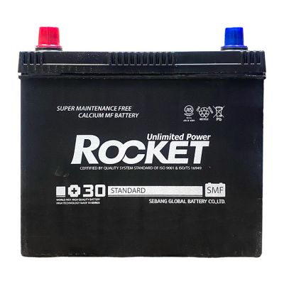 Автомобильный аккумулятор ROCKET Japan 6СТ-45Ah Аз 430A (CCA) SMF 55B24RS