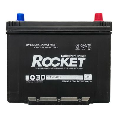 Автомобільний акумулятор ROCKET Japan 6СТ-70Ah АзЕ 600A (CCA) SMF 80D26L