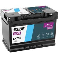 Автомобильный аккумулятор EXIDE Start-Stop AGM 6СТ-70Ah АзЕ 760A (EN) EK700