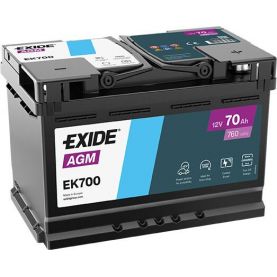 Автомобильный аккумулятор EXIDE Start-Stop AGM 6СТ-70Ah АзЕ 760A (EN) EK700