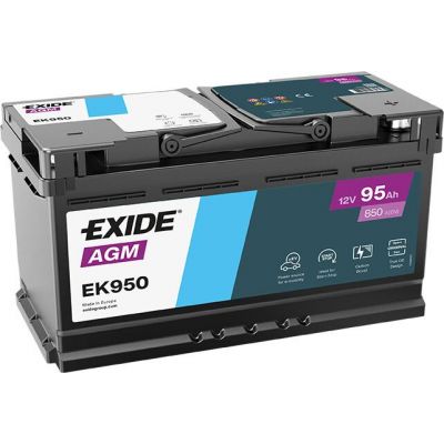 Автомобільний акумулятор EXIDE Start-Stop AGM 6СТ-95Ah АзЕ 850A (EN) EK950