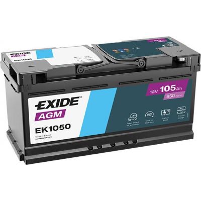 Автомобільний акумулятор EXIDE Start-Stop AGM 6СТ-105Ah АзЕ 950A (EN) EK1050