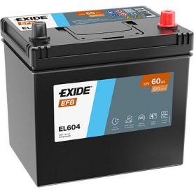 Автомобильный аккумулятор EXIDE Start-Stop EFB 6СТ-60Ah АзЕ ASIA 520A (EN) EL604