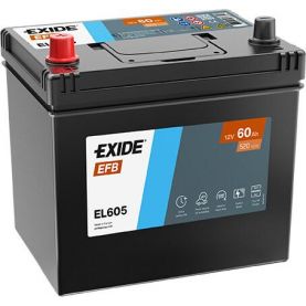 Автомобильный аккумулятор EXIDE Start-Stop EFB 6СТ-60Ah Аз ASIA 520A (EN) EL605
