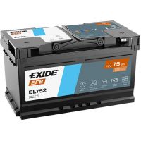 Автомобільний акумулятор EXIDE Start-Stop EFB 6СТ-75Ah АзЕ 730A (EN) EL752