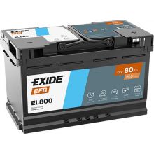 Автомобільний акумулятор EXIDE Start-Stop EFB 6СТ-80Ah АзЕ 800A (EN) EL800