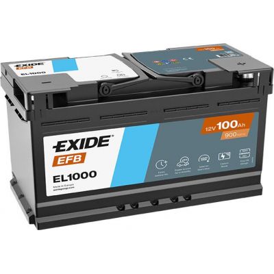 Автомобільний акумулятор EXIDE EFB Carbon Boost 2.0 6СТ-100Ah АзЕ 900A (EN) EL1000