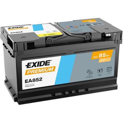Автомобільний акумулятор EXIDE Premium Carbon Boost 2.0 6СТ-85Ah АзЕ 800A (EN) EA852