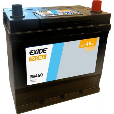 Автомобільний акумулятор EXIDE Excell 6СТ-45Ah АзЕ ASIA 330A (EN) EB450