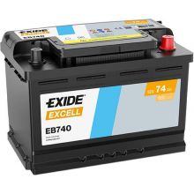 Автомобильный аккумулятор EXIDE Excell 6СТ-74Ah АзЕ 680A (EN) EB740