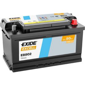 Автомобильный аккумулятор EXIDE Excell 6СТ-80Ah АзЕ 700A (EN) EB802