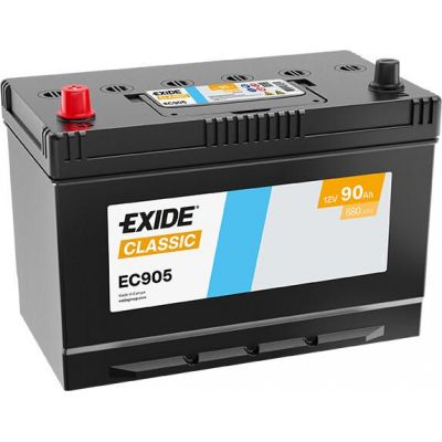 Автомобильный аккумулятор EXIDE Classic 6СТ-90Ah Аз ASIA 680A (EN) EC905