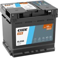 Автомобільний акумулятор EXIDE Start-Stop EFB 6СТ-55Ah АзЕ 540A (EN) EL550