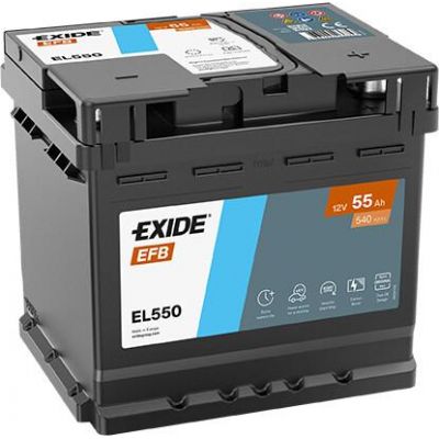 Автомобільний акумулятор EXIDE Start-Stop EFB 6СТ-55Ah АзЕ 540A (EN) EL550
