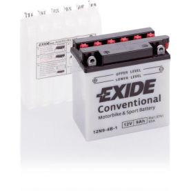 Мото акумулятор EXIDE CONVENTIONAL 6СТ-9Ah Аз 12В 85А (EN) 12N9-4B-1