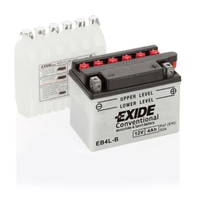 Мото акумулятор EXIDE CONVENTIONAL 6СТ-4Ah АзЕ 12В 50А (EN) EB4L-B