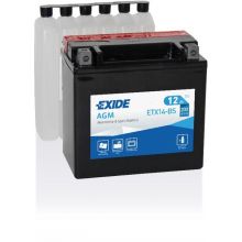 Мото акумулятор EXIDE AGM 6СТ-12Ah Аз 12В 200А (EN) ETX14-BS