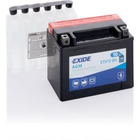 Мото акумулятор EXIDE AGM 6СТ-10Ah Аз 12В 150А (EN) ETX12-BS