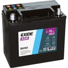Мото аккумулятор EXIDE START-STOP AGM 6СТ-15Ah Аз 12В 200А (EN) EK151