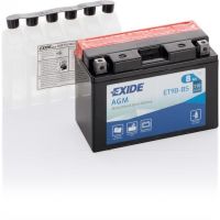 Мото аккумулятор EXIDE AGM 6СТ-8Ah Аз 12В 110А (EN) ET9B-BS