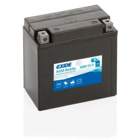 Мото акумулятор EXIDE Ready AGM 6СТ-9Ah Аз 12В 120А (EN) AGM12-9