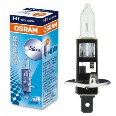 Автолампа Osram SUPER +30% (P14.5s, H1, 3200K, 12V, 55W) 64150 SUP