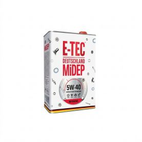 Автомобільна моторна олива E-TEC Midep EVO 5W-40 1л 5337