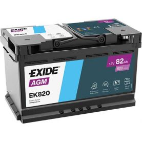 Автомобільний акумулятор EXIDE START-STOP AGM 6СТ-82Ah АзЕ 800А (EN) EK820