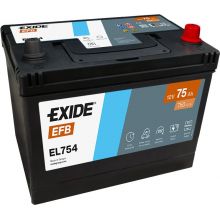 Автомобильный аккумулятор EXIDE START-STOP EFB 6СТ-75Ah АзЕ ASIA 750A (EN) EL754