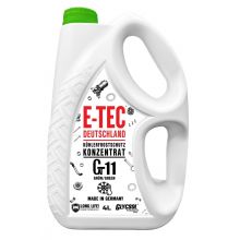 Антифриз E-TEC Glycsol G11 концентрат -80°C зелёный 4л