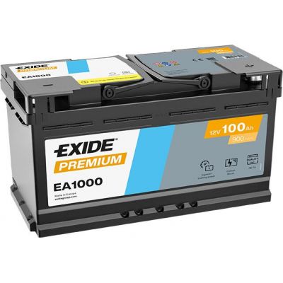 Автомобільний акумулятор EXIDE Premium 6СТ-100Ah АзЕ 900A (EN) EA1000