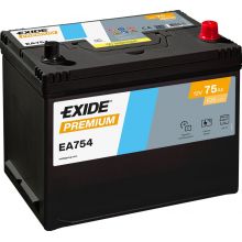 Автомобильный аккумулятор EXIDE Premium 6СТ-75Ah АзЕ ASIA 630A (EN) EA754