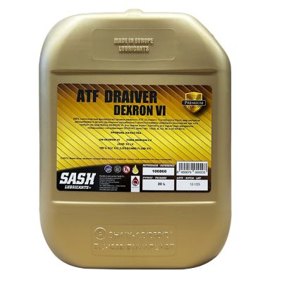 Автомобільна гідротрансмісійна олива SASH ATF DRAIVER DEXRON VI 20л 100860