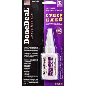 Супер клей DoneDeal индустриальный 30г DD6643