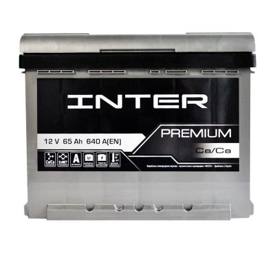 Автомобільний акумулятор INTER Premium 6СТ-65Ah АзЕ 640A (EN)