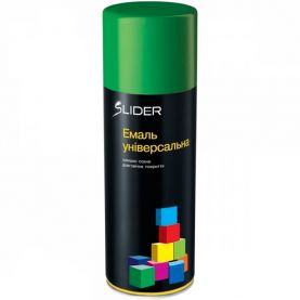 Краска (эмаль) аэрозольная SLIDER color 6010 светло-зеленая 400 мл 000023343