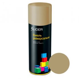 Краска (эмаль) аэрозольная SLIDER color 1040 серо-бежевая мат. 400 мл 000023338