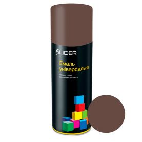 Краска (эмаль) аэрозольная SLIDER color 8027 коричневая кожа мат. 400 мл 000023339