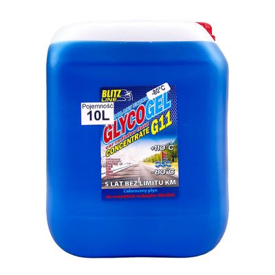 Антифриз Bio Line Poland Glycogel G11 концентрат -80°C синій 10л 175525