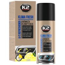 Очисник кондиціонеру антибактеріальний аерозоль K2 Klima Fresh Lemon 150мл K222