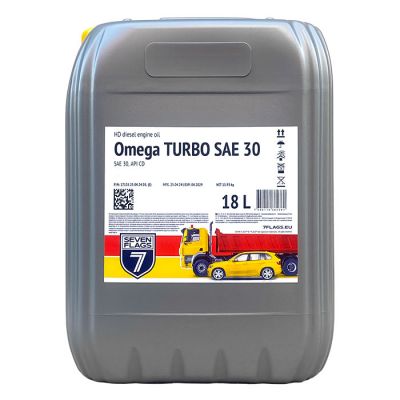 Автомобильное моторное масло 7FLAGS Omega TURBO (М-10ДМ) 18л