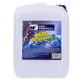 Вода дистильована NEW FORMULA 10 л 4820215591782