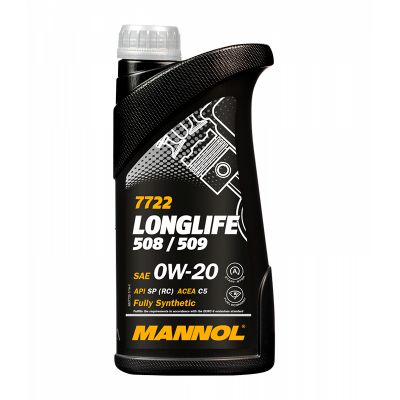 Автомобильное моторное масло MANNOL Longlife 508/509 0W-20 1л MN7722-1