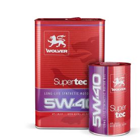 Автомобільна моторна олива WOLVER Supertec 5W-40 (4л+1л)