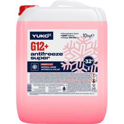 Антифриз YUKO -32° C Super G12+ червоний 10л 4823110405611