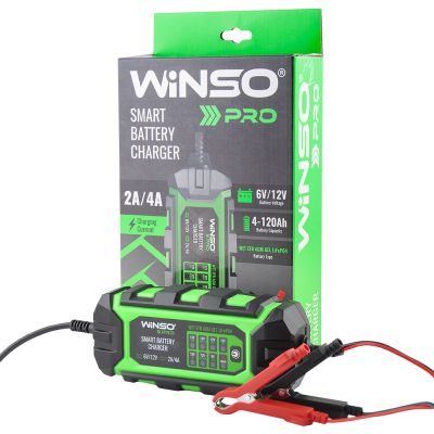 Зарядний пристрій АКБ WINSO PRO 8LEDs 4A 6V/12V 4-120Ah 139310