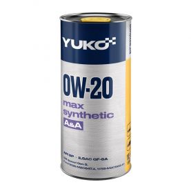 Автомоібльна  моторна олива YUKO MAX SYNTHETIC A&A 0W-20 1л 4823110400913